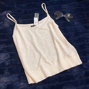 NWT Banana Republic Linen-Blend Sweater Tank M Petite